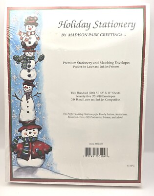 Holiday Stationery Madison Park Greetings 200ct Premium Stationery & Envelopes-image