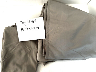 NIP Madison Park Twin XL Flat Sheet & Pillowcase Brushed Microfiber-image