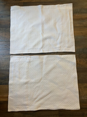 Pair Pottery Barn Matelasse Diamond Pillow Sham-image