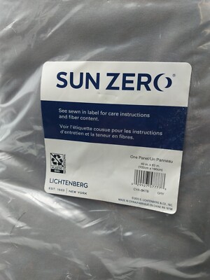 Sun Zero Panel Curtain Gray 40in x 63in-image