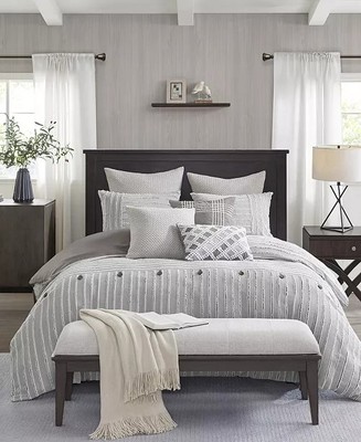 Madison Park Signature Essence Clipped Jacquard 9-Pc.Comforter Set, Queen $521-image