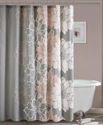 Madison Park Lola Brianna Shower Curtain 100% Cotton 72”x 72”-image