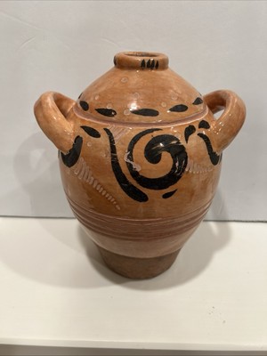 Pottery Barn Vase/ Jug Decorative Art Pottery 10” Tall-image