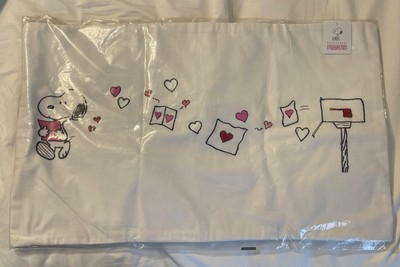 Pottery Barn Peanuts Snoopy™ Hearts Lumbar Pillow New with tag 16in X 26in-image