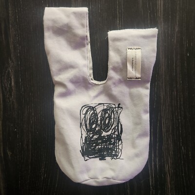 Rashid Johnson Eleven Madison Park NY Restaurant Small Canvas Carrier Tote Gray-image