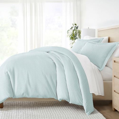  Twin Duvet Cover for Twin - Experience Twin/Twin XL Puffed Chevron Light Blue-image