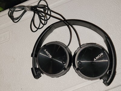 Sony MDR-ZX110NC Noise Cancelling Headband Headphones - Black Tested and Works-image
