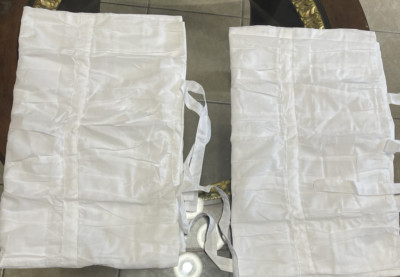 Pottery Barn Set of 2 Hadley Ruched Standard Shams White Ties Cotton-image