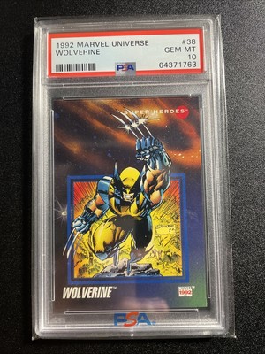 1992 Marvel Universe Wolverine #38 PSA 10 GEM MINT -image
