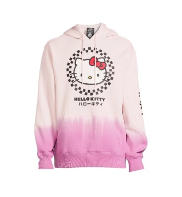 Sanrio Hello Kitty Adult Unisex Dip Dye Oversized Hoodie Sweatshirt, Size 3XL -image