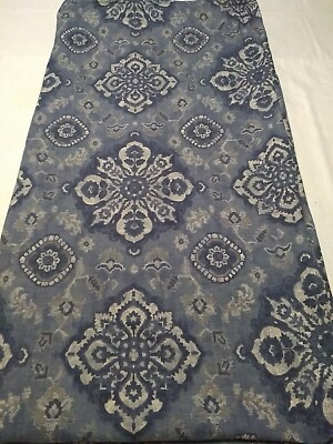 Pottery Barn FULL/QUEEN Dusty Blue Medallion Duvet Cover 92 X 88-image