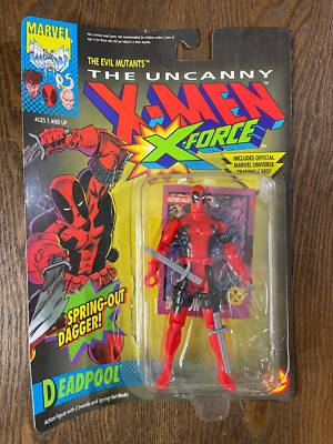 X-men Deadpool Action Figure 1992 Toy Biz Marvel Dagger X-Force The Uncanny 4957-image