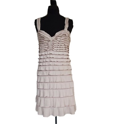 NWT Max Studio Gray Bodycon Ruffle Dress L-image