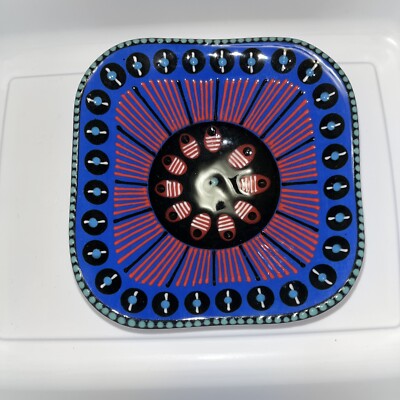 Original HandMade Pottery Bowl Blue Purple square Original-image