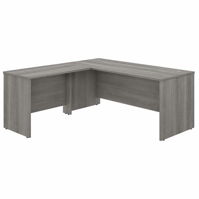 Studio C 72W L Shaped Desk with 42W Return in Platinum Gray - Engineered Wood-image