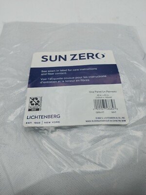 Sun Zero Panel Curtain 40in.x 63in. Light Gray-image