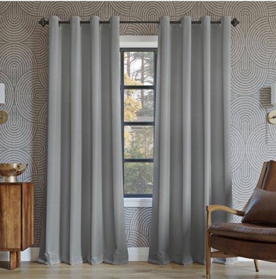 Sun Zero Nordic Theater Grade Extreme 100% Blackout Grommet Curtain Single-image