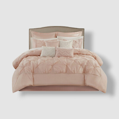 Madison Park Pink Essentials Queen Joella 24-Piece Room in a Bag-image