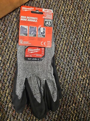 Milwaukee Cut Level 3 High-Dexterity Nitrile Dipped Gloves Xl-image