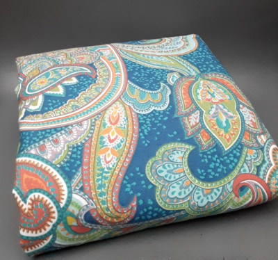 Pottery Barn Ana Paisley Duvet Cover Ocean Blue KING-image