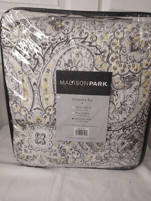 madison Park Coverlet Set King/Cal King Diamond Quilted Medallion -image