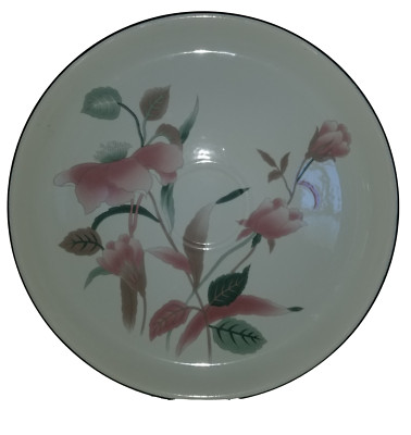 Mikasa Silk Flowers Large Party/Serving/Chip & Dip Plater 14-1/4