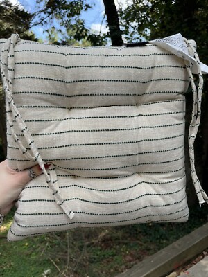 homegoods max studio home striped chair cushion-image