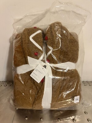 POTTERY BARN Gingerbread Robe - Womens Robe Size Medium - New With Tags - NWT-image