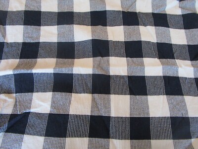 Pottery Barn Buffalo check navy blue waffle standard sham product develop photo-image
