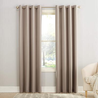 Sun Zero Barrow Energy Efficient Grommet Curtain Single Panel-image
