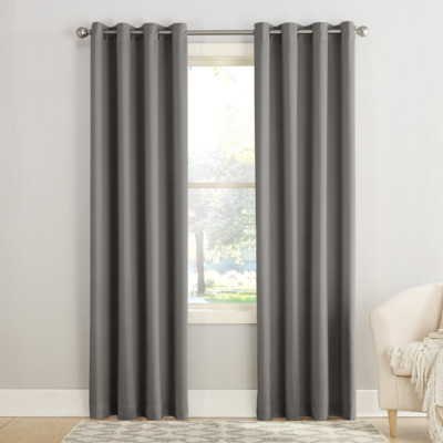 Room Darkening Noise Reduction Grommet Curtain Panel Home Decor Drapes 54