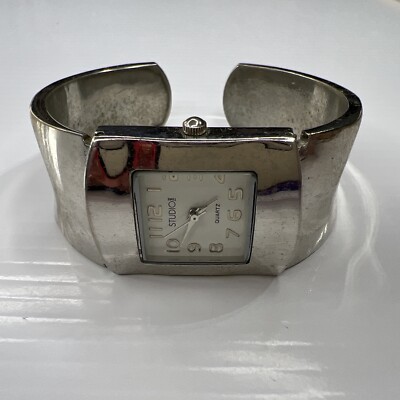 Studio Time Quartz STD906T Singapore Cuff Retro Watch Untested-image