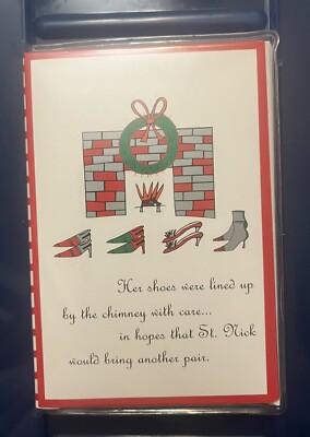 Fancy Shoes Christmas Card Set Of 10, iPop, Madison Park Greetings, 2003, USA-image