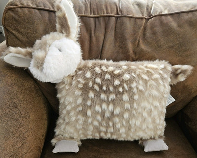 POTTERY BARN KIDS Woodland Deer Fawn Throw Pillow Boys Girls Nursery -image