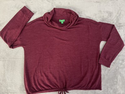 DIP Cowl Neck Sweater with Elastic Waist - sz L-image