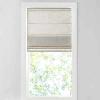 31 x 64 Madison Park Cordless Light Filtering Roman Window Shade Suvi Linen -image