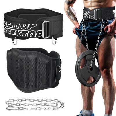 Seektop Dip Belt for Weightlifting - Quick Locking GYM Workout Weightlifting ...-image