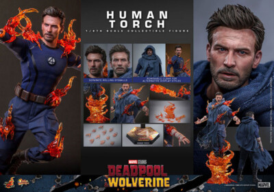 PSL HOT TOYS Movie Masterpiece Deadpool & Wolverine 1/6 Human Torch PRE ORDER-image