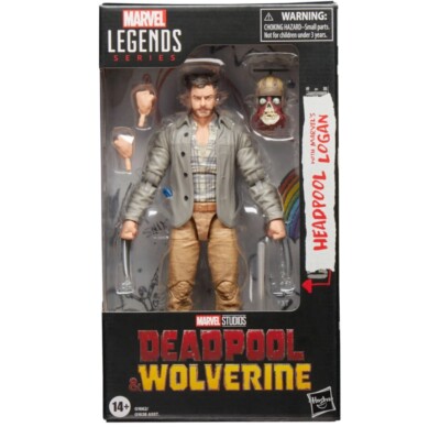 Deadpool & Wolverine Marvel Legends 6 Inch Action Figure W1 Headpool & Logan-image