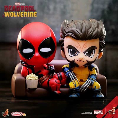 Hot Toys Deadpool & Wolverine COSBABY Bobble-head Collectible Set-image