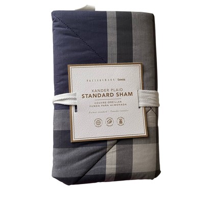 Pottery Barn Teen Xander Plaid Standard Sham -image
