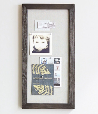 Pottery Barn Folsom Home Office Collection, Charcoal (black), pin board-image