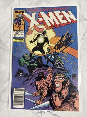 Uncanny X-Men #249 (Marvel 1989) SIGNED STAN LEE WITH COA - NEWSSTAND-image