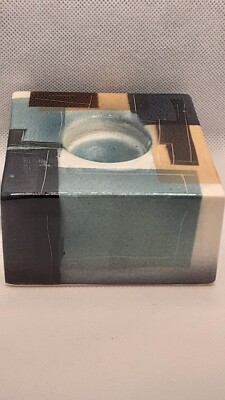 Zeber-Martell Clay Studio MCM Square Candleholder 2