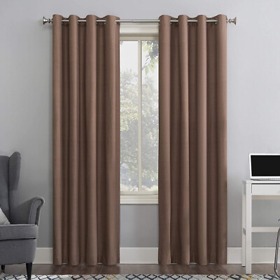 SUN ZERO COLUMBIA THERMAL INSULATED BLACKOUT GROMMET CURTAIN PANEL,50