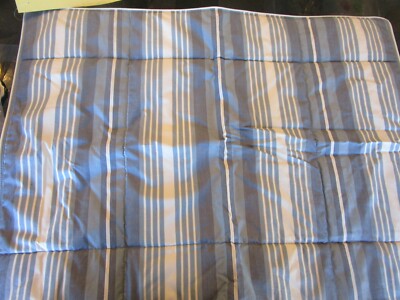 Pottery Barn Meredith Reversible stripe Euro sham quilted photo shoot sample-image
