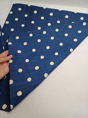 Pottery Barn Dark Blue White Polka Dot  Pillow Cover 20