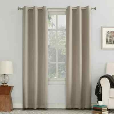 Sun Zero Blackout Grommet Single Curtain Panel, 40