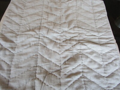 Pottery Barn Willow Linen cotton twill reversible euro sham blue  photo shoot-image