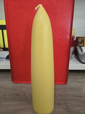 NWT Blossom Hill Nursery 100% beeswax Candle - Large Hand Dipped Pillar-image